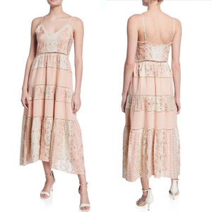 Love Sam Crosswords Embroidered Maxi Dress S